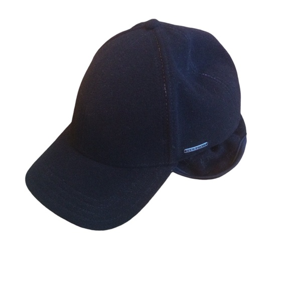 Stetson Vaby Black Wool & Cashmere Baseball Cap Size XXL - Picture 3 of 11